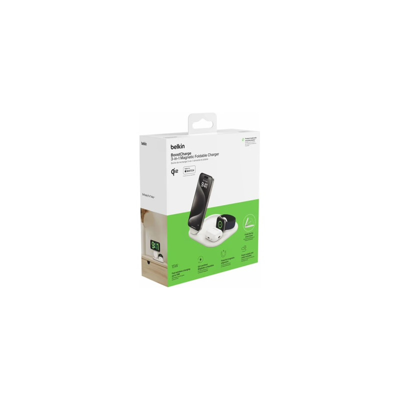 Belkin BoostCharge 3-in-1 Charging Stand white
